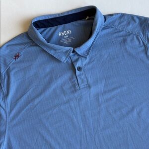 Rhone Commuter Performance Golf Lightweight Stretch‎ Polo Shirt Blue Men’s XXL